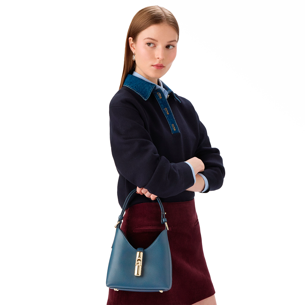 Furla Iride Borsa Mini Grigio Blu - Qshops (Furla)