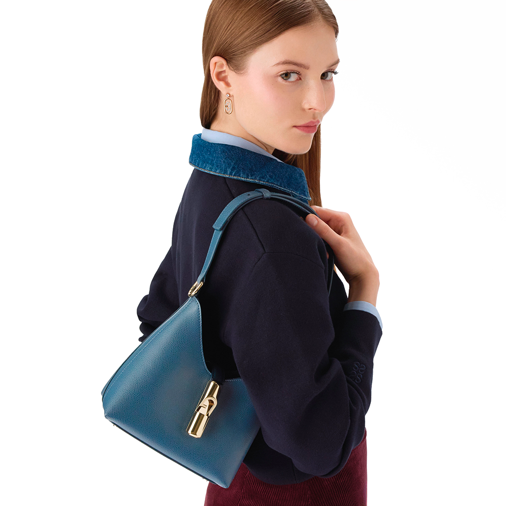 Furla Iride Borsa Mini Grigio Blu - Qshops (Furla)