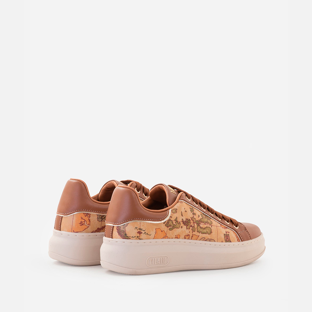 Sneaker in pelle liscia con inserti Geo Classic Naturali - Qshops (Alviero Martini 1A Classe)