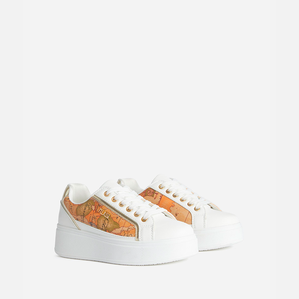 Sneaker in eco nappa con logo 1A Classe Bianche e Geo Classic - Qshops (Alviero Martini 1A Classe)