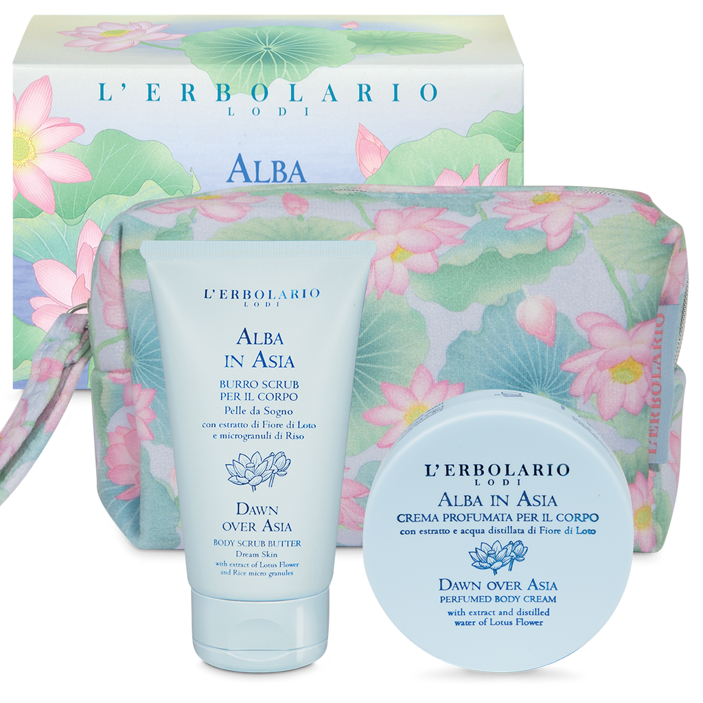 Beauty Pochette Pelle da Sogno Alba in Asia Edizione limitata - Qshops (L’Erbolario)