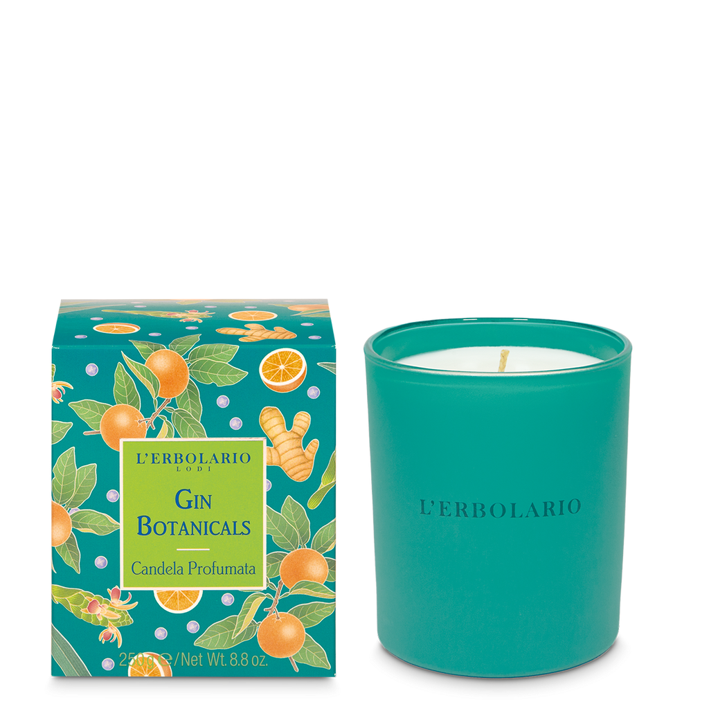 Candela Profumata Gin Botanicals 250g - Edizione limitata - Qshops (L’Erbolario)