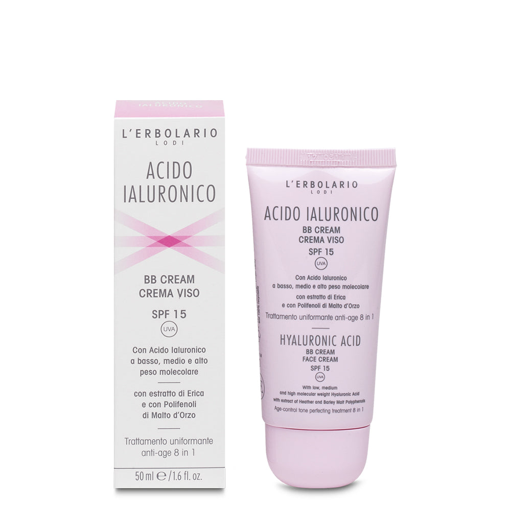 Acido Ialuronico -BB Cream crema viso spf 15 Trattamento uniformante anti age - Qshops (L’Erbolario)