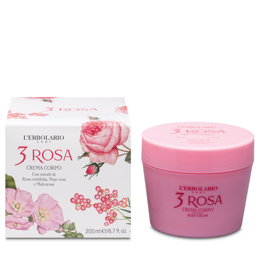 3 Rosa - Crema per il corpo 200 ml - Qshops (L’Erbolario)