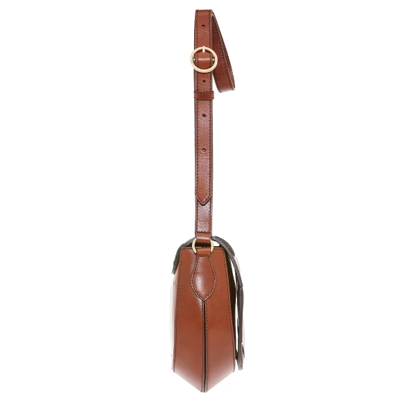 Borsa tracolla Bettina Intreccio Marrone - Qshops (The Bridge)