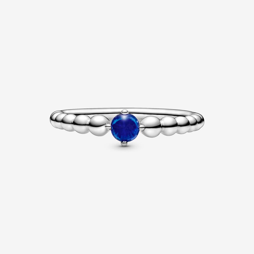 Anello Blu Mare Decorato Con Sfere - Qshops (Pandora)