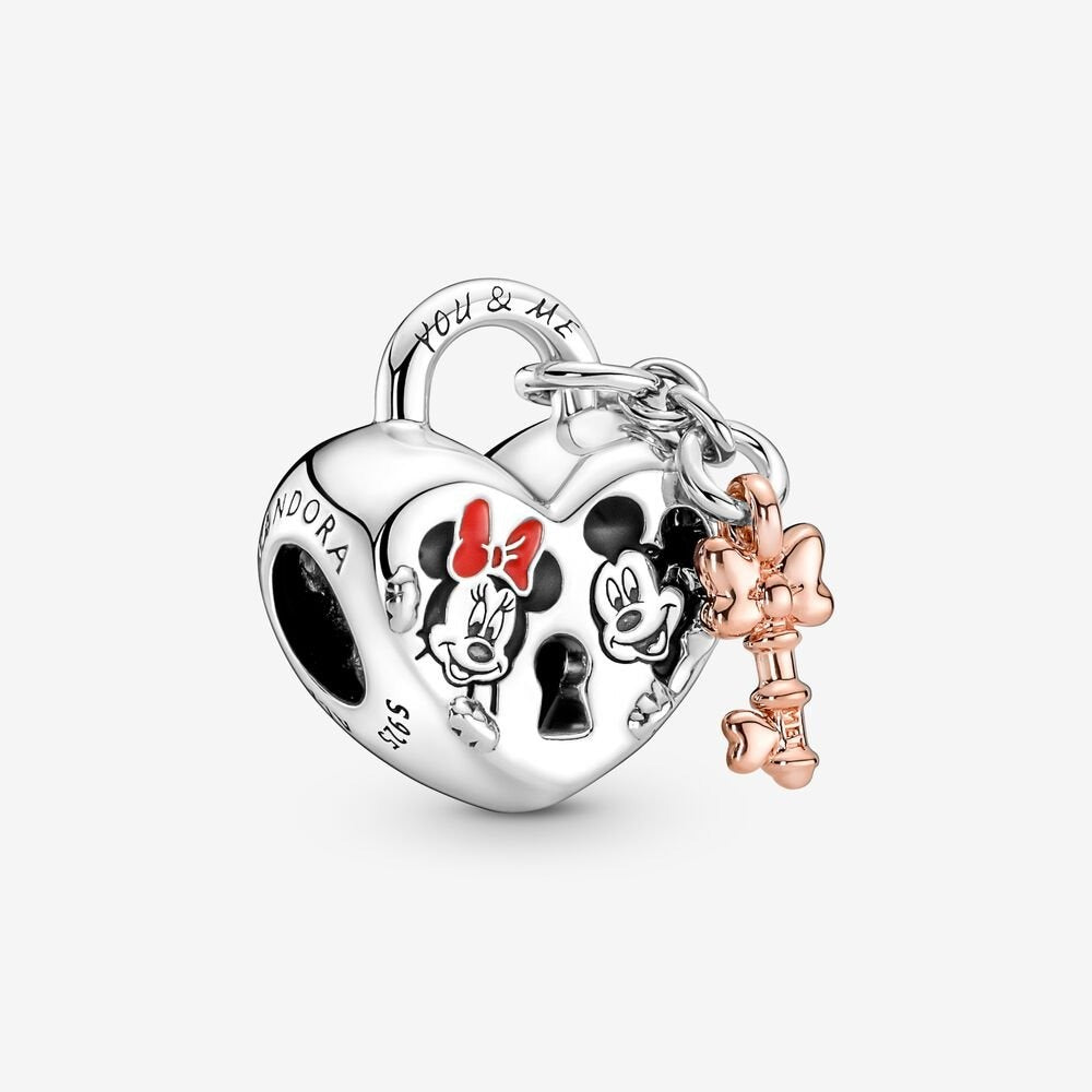 Disney charm Lucchetto d'Amore Mickey Mouse & Minnie - Qshops (Pandora)