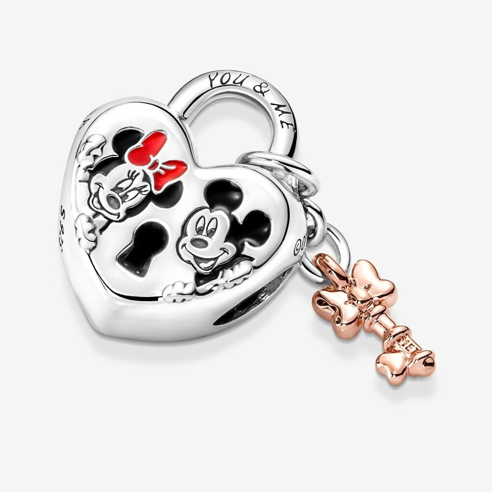 Disney charm Lucchetto d'Amore Mickey Mouse & Minnie - Qshops (Pandora)