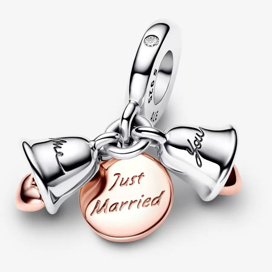 Charm Pendente Campane Nuziali Just Married - Qshops (Pandora)