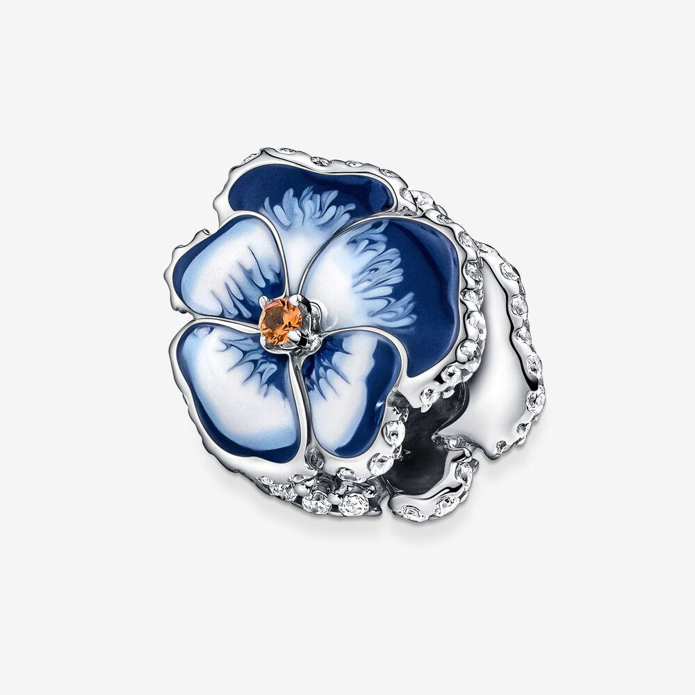 Charm Viola del pensiero Blu - Qshops (Pandora)