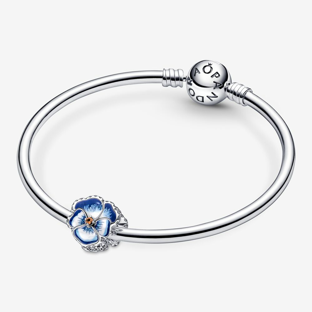 Charm Viola del pensiero Blu - Qshops (Pandora)