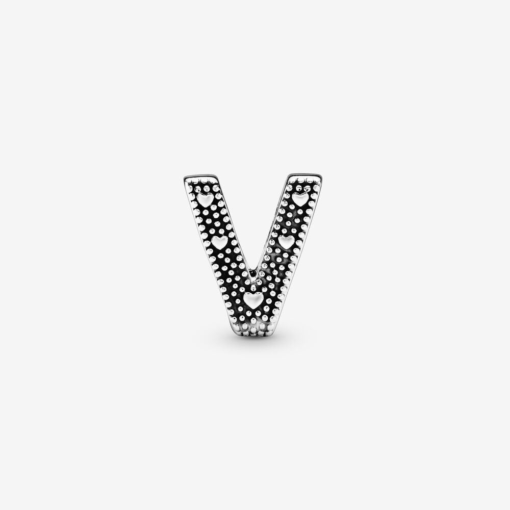 Charm dell’alfabeto Lettera V - Qshops (Pandora)