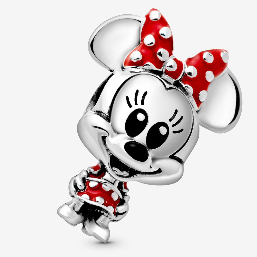 Disney Charm Minnie con abito e fiocco a pois - Qshops (Pandora)
