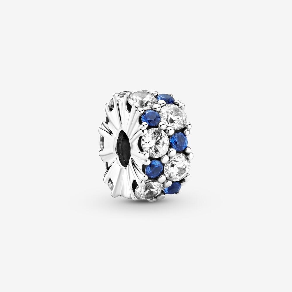 Clip Scintillante Blu - Qshops (Pandora)