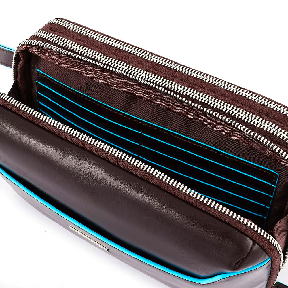 Pochette a due scomparti Mogano - Qshops (Piquadro)