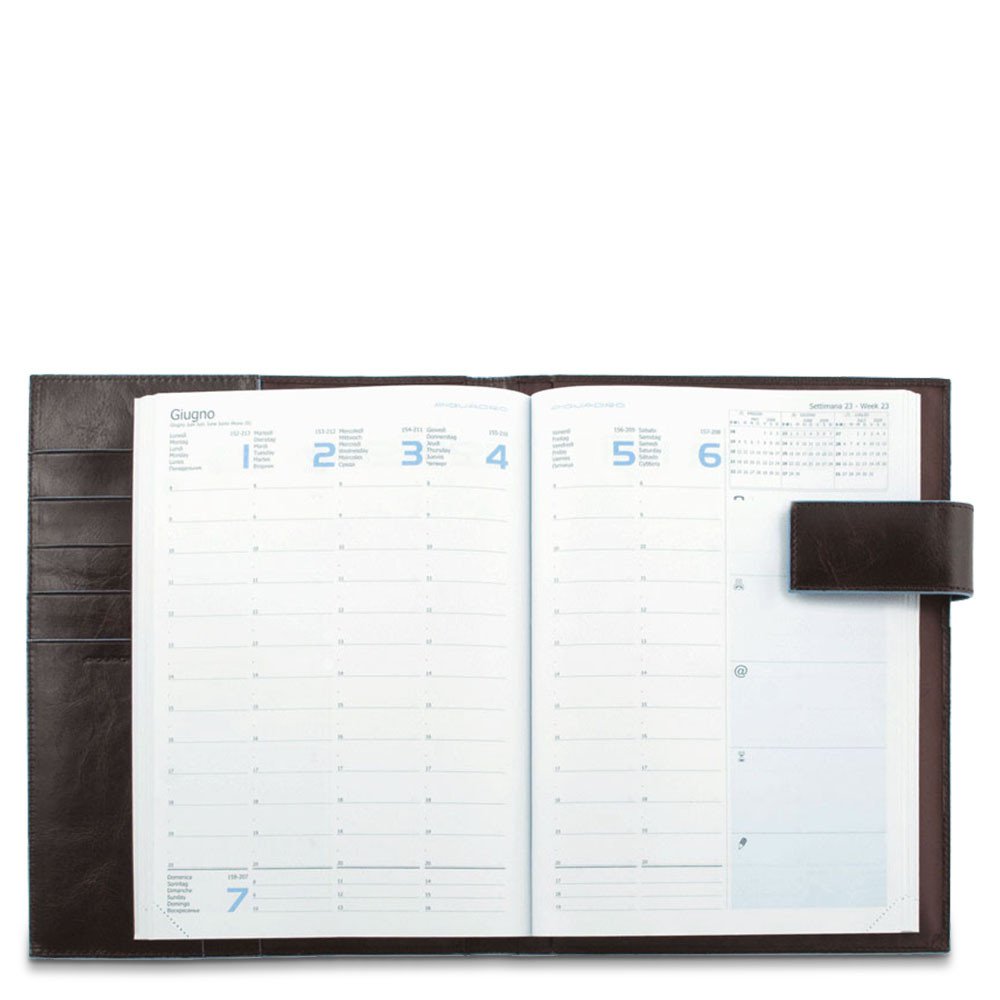 Agenda settimanale in pelle con Stationery - Qshops (Piquadro)