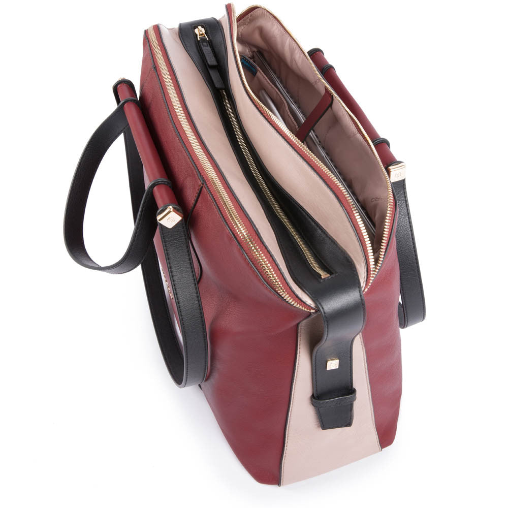 Borsa Piquadro tre comparti in pelle Circle – Qshops