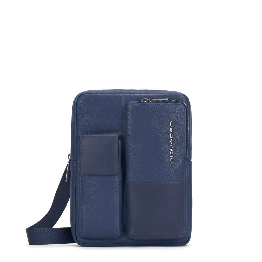 Borsello porta iPad Ronnie Blu - Qshops (Piquadro)