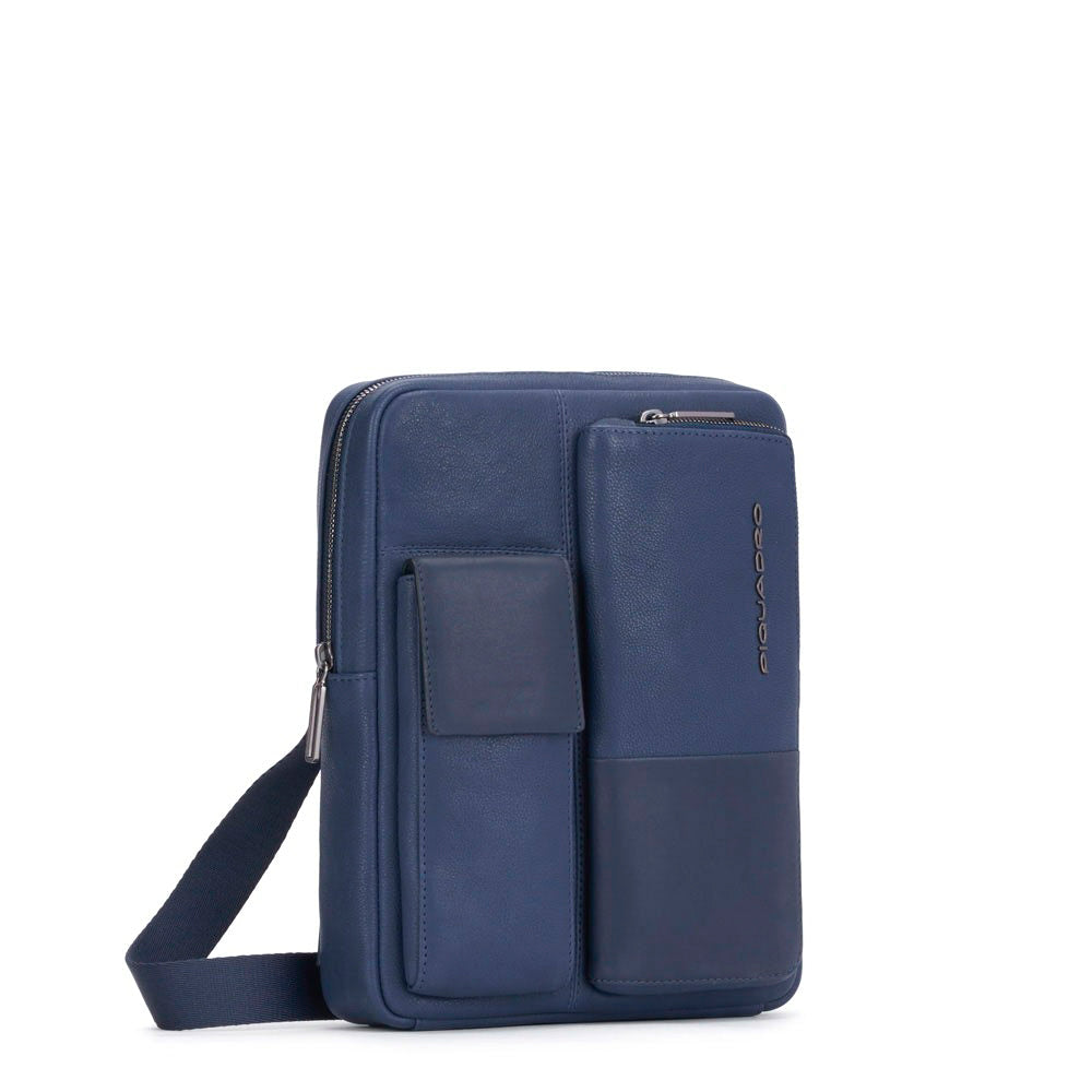 Borsello porta iPad Ronnie Blu - Qshops (Piquadro)