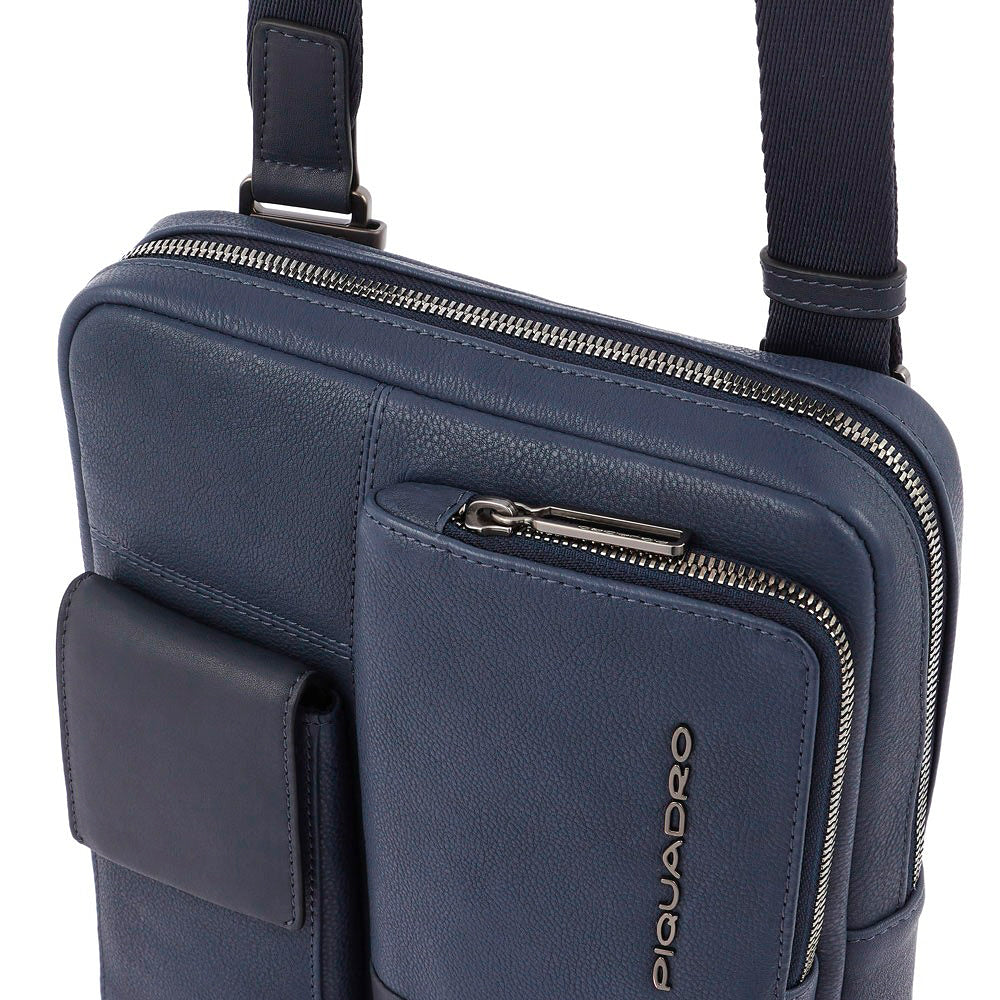 Borsello porta iPad Ronnie Blu - Qshops (Piquadro)