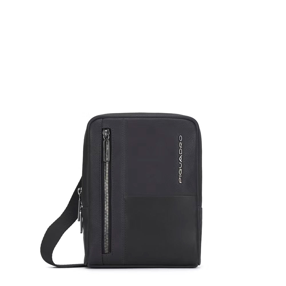 Borsello porta iPad mini Ronnie Nero - Qshops (Piquadro)