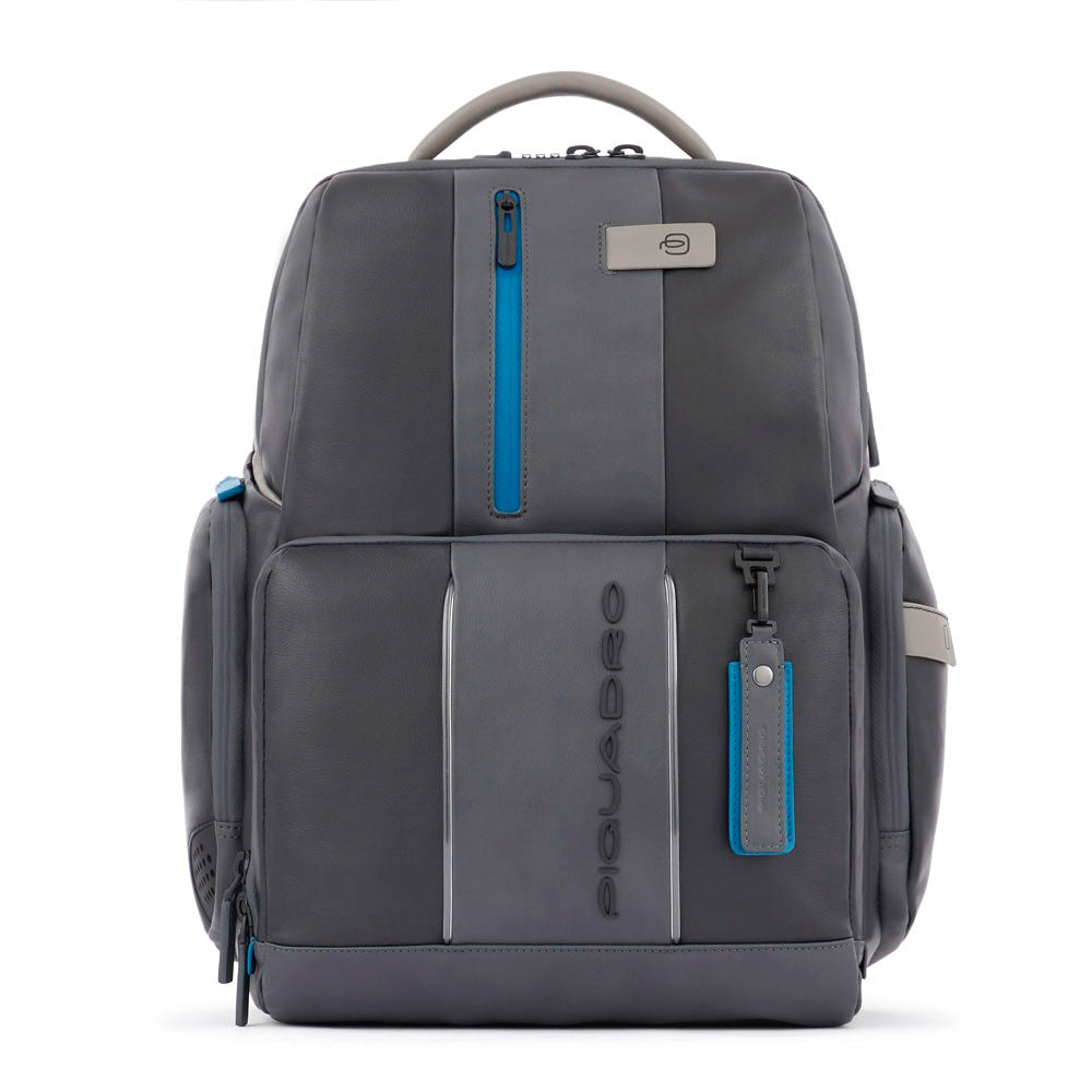 Zaino fast-check per PC e iPad con con luce a LED BagMotic Nero-Grigio - Qshops (Piquadro)