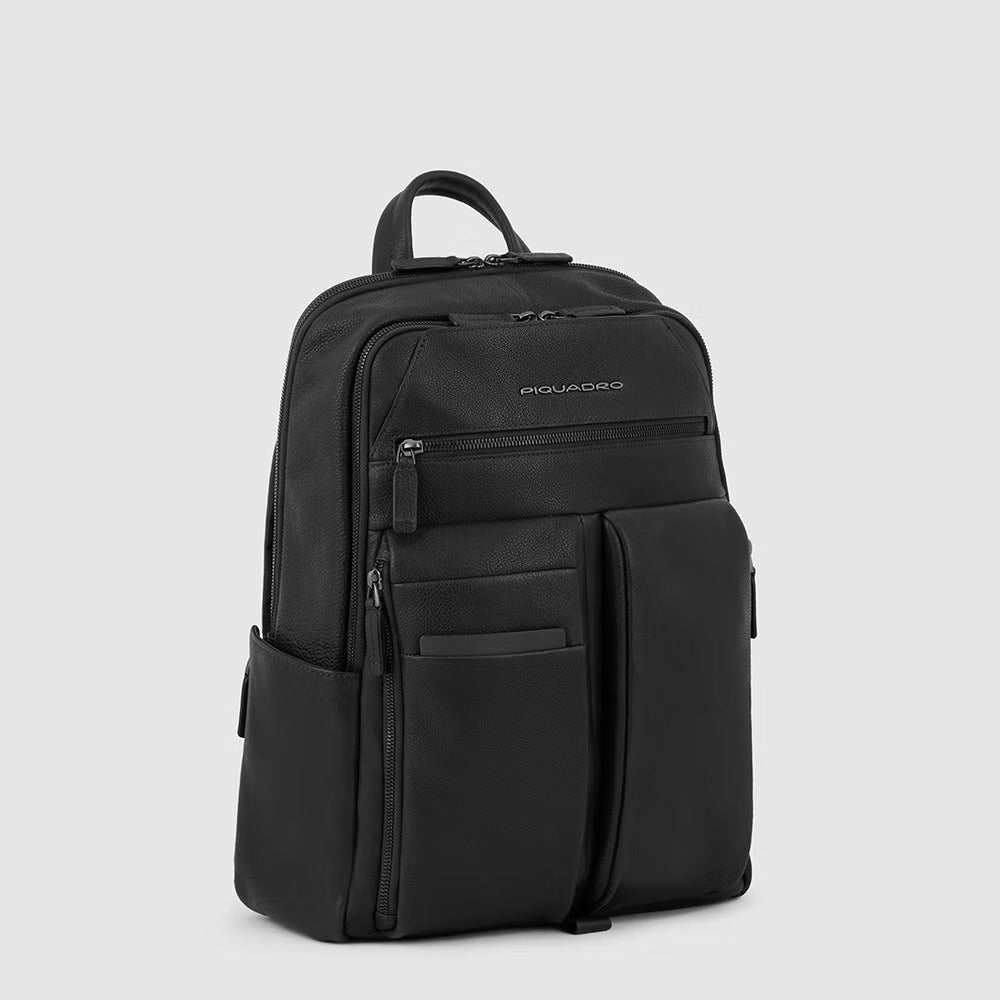 Zaino porta computer 14" e porta iPad Paavo Nero - Qshops (Piquadro)