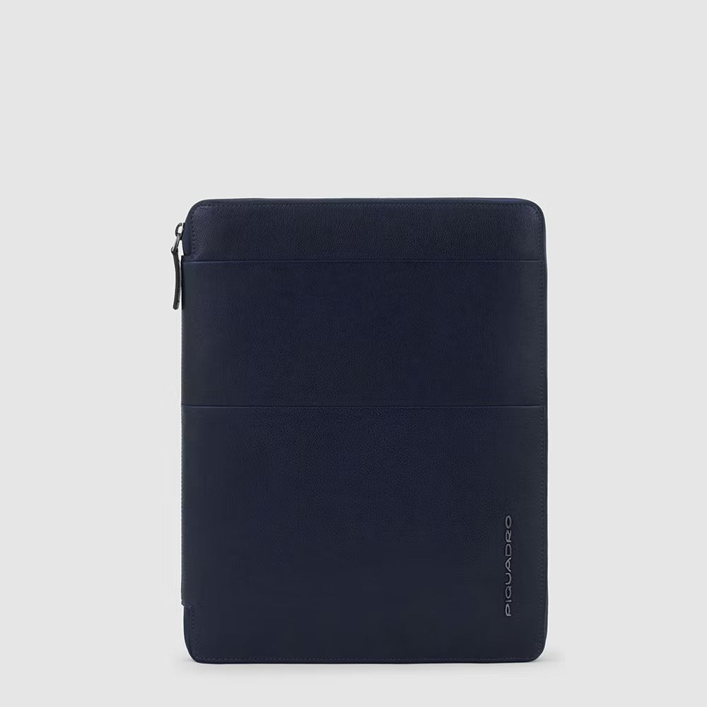 Portablocco con scomparto per iPad Pro 12.9" Stationery Blu - Qshops (Piquadro)