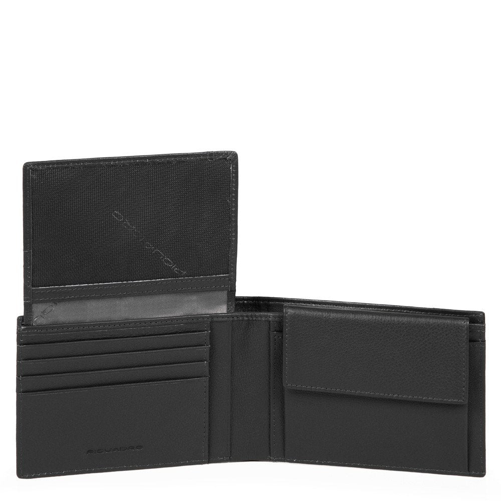 Portafoglio uomo con porta documenti/portamonete P16 - Qshops (Piquadro)