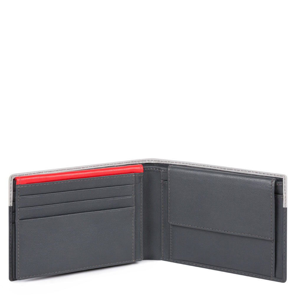 Portafoglio uomo con porta documenti/portamonete/porta carte di credito e  anti-frode RFID Urban, Qshops