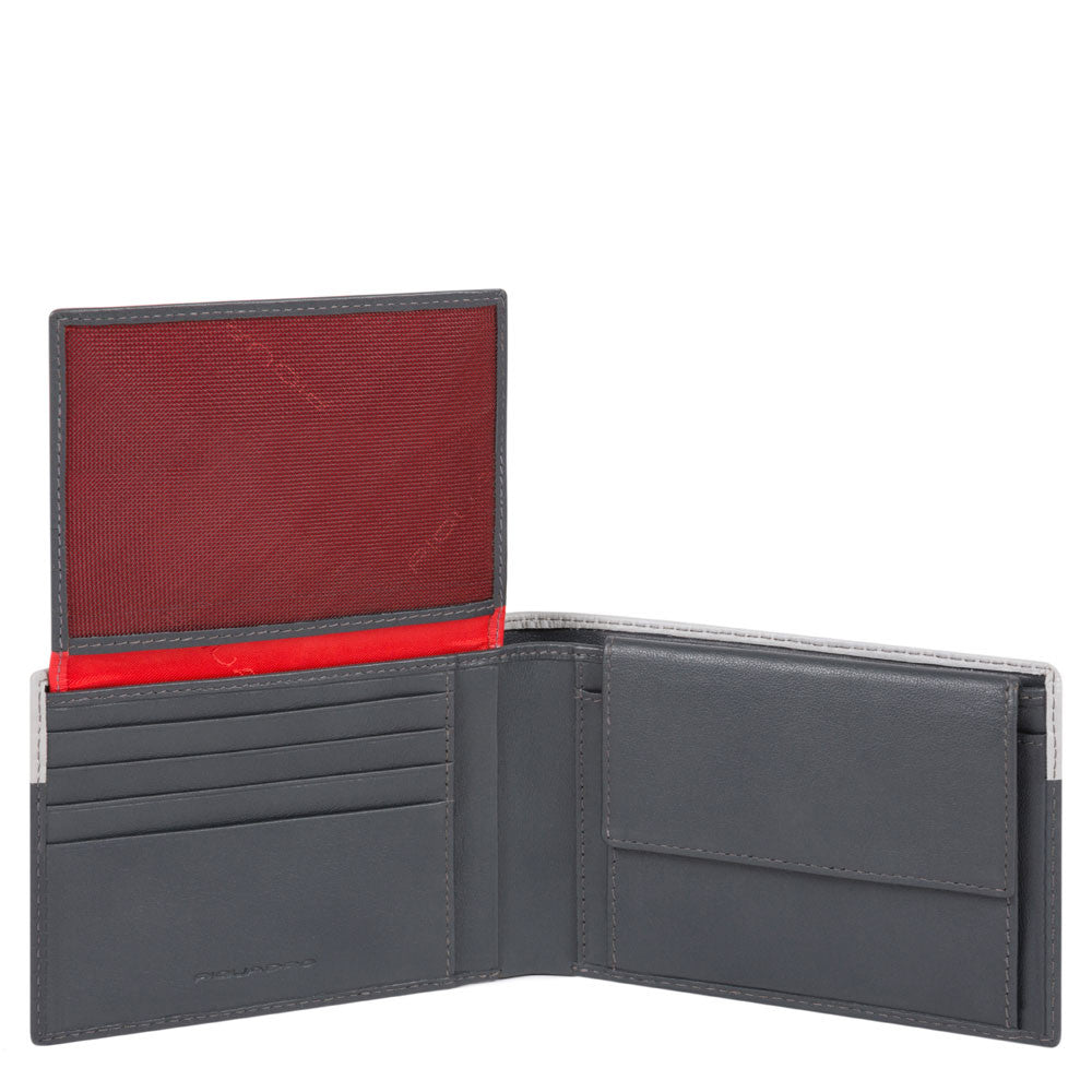 Portafoglio uomo con porta documenti/portamonete/porta carte di credito e anti-frode RFID Urban - Qshops (Piquadro)