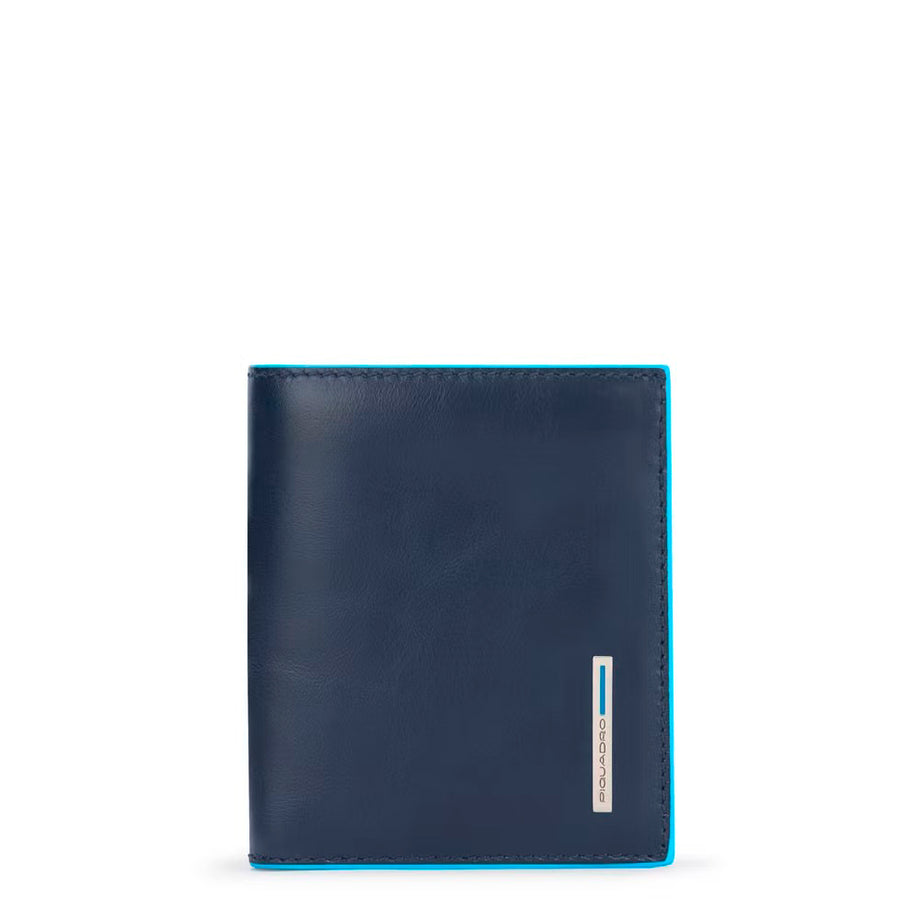 Portafoglio uomo verticale Blu – Qshops