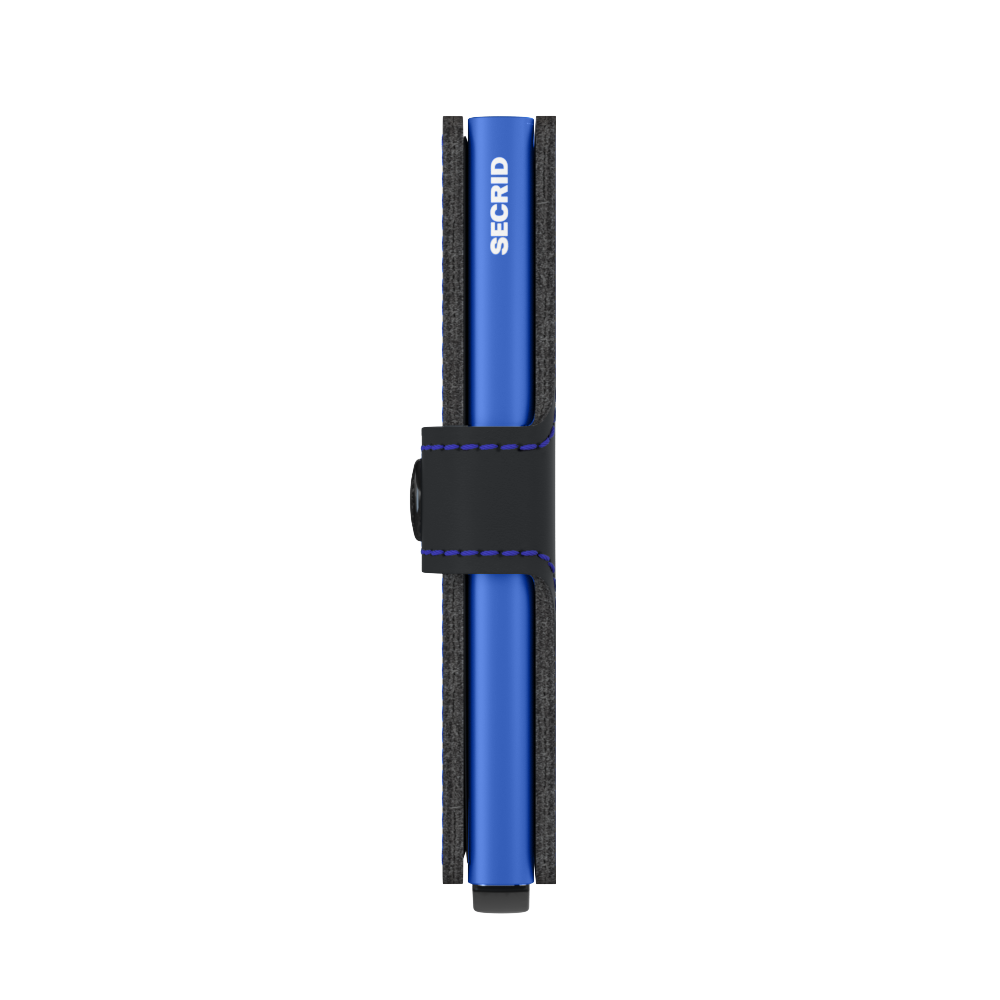 Miniwallet Style Matte Black & Blue - Qshops (Secrid)