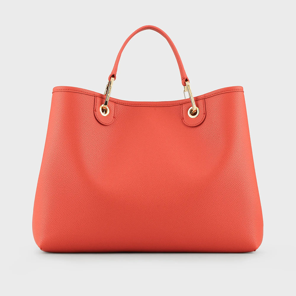 Shopper MyEA Bag media stampa cervo Mattone - Qshops (Emporio Armani)