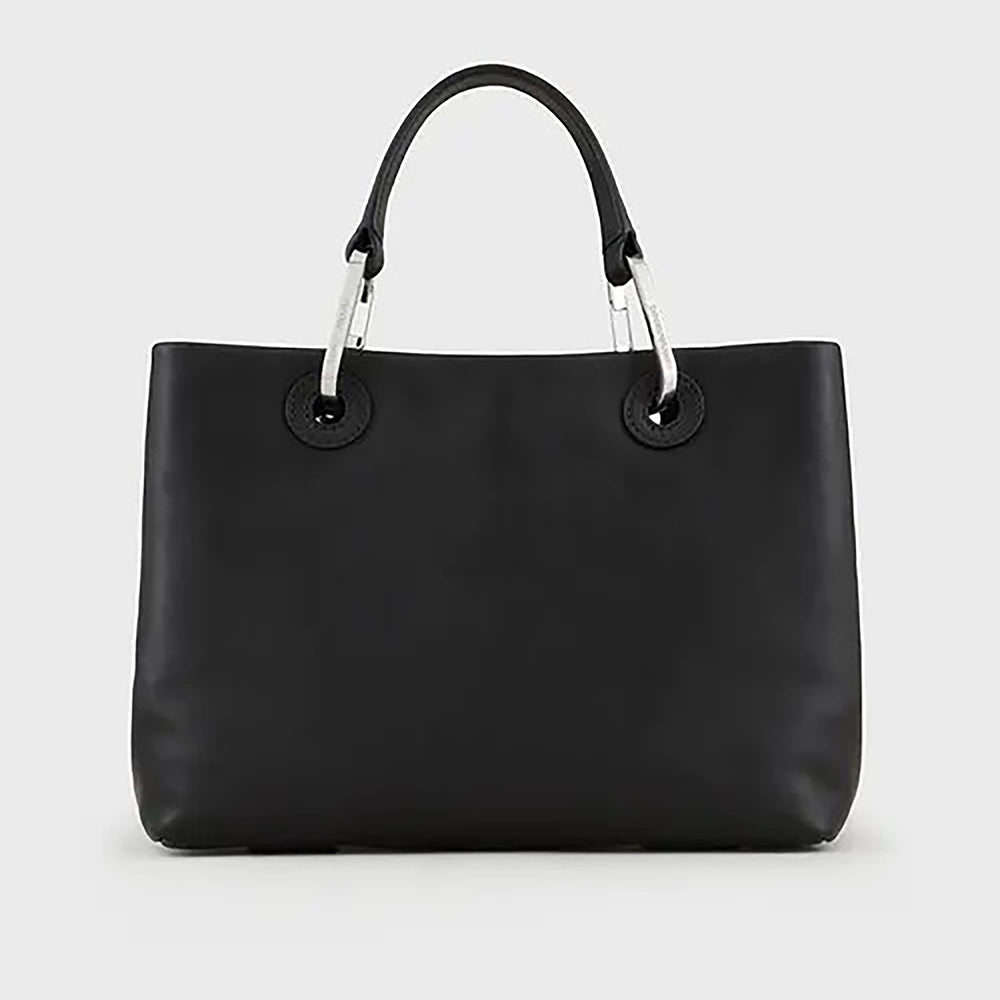 Shopper MyEA Bag piccola in pelle ecologica Nero - Qshops (Emporio Armani)