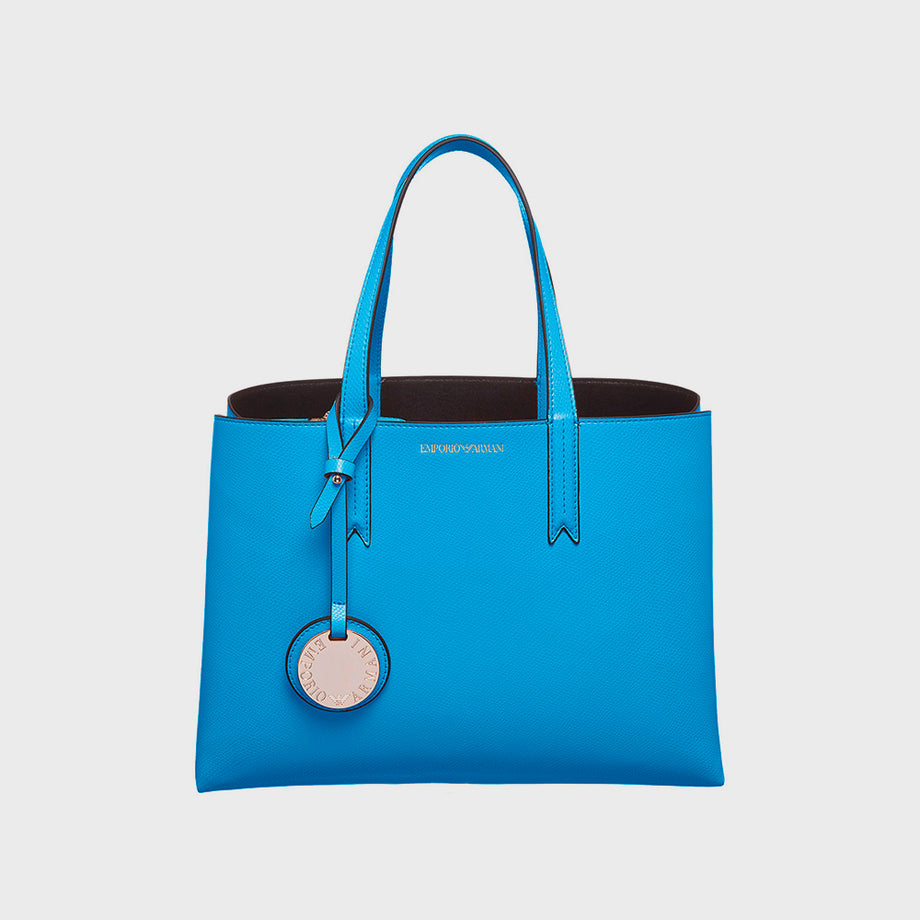 Borsa tote Azzurra Qshops