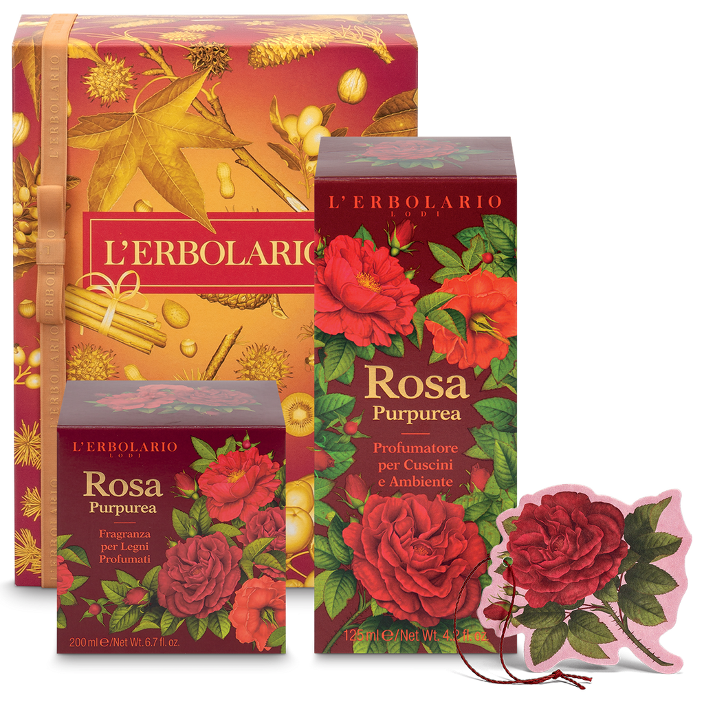 Rosa Purpurea - Confezione regalo Casa - Qshops (L’Erbolario)