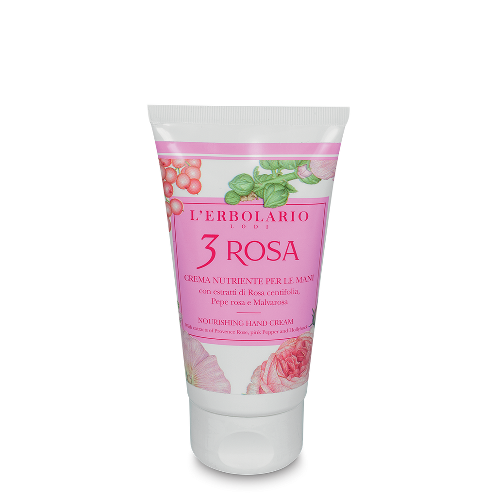 Crema Nutriente per le Mani 3 Rosa - 75ml - Qshops (L’Erbolario)