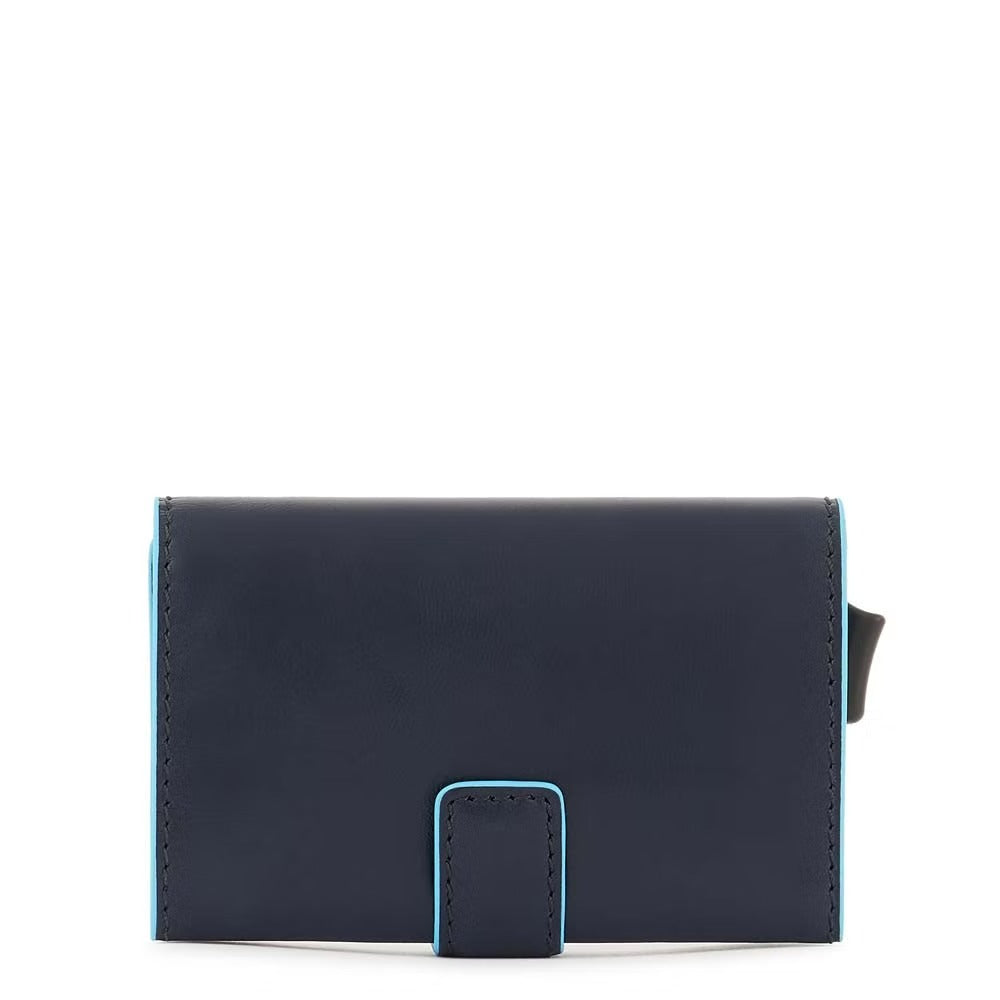 Porta carte di credito Blu in metallo Blue Square - Qshops (Piquadro)